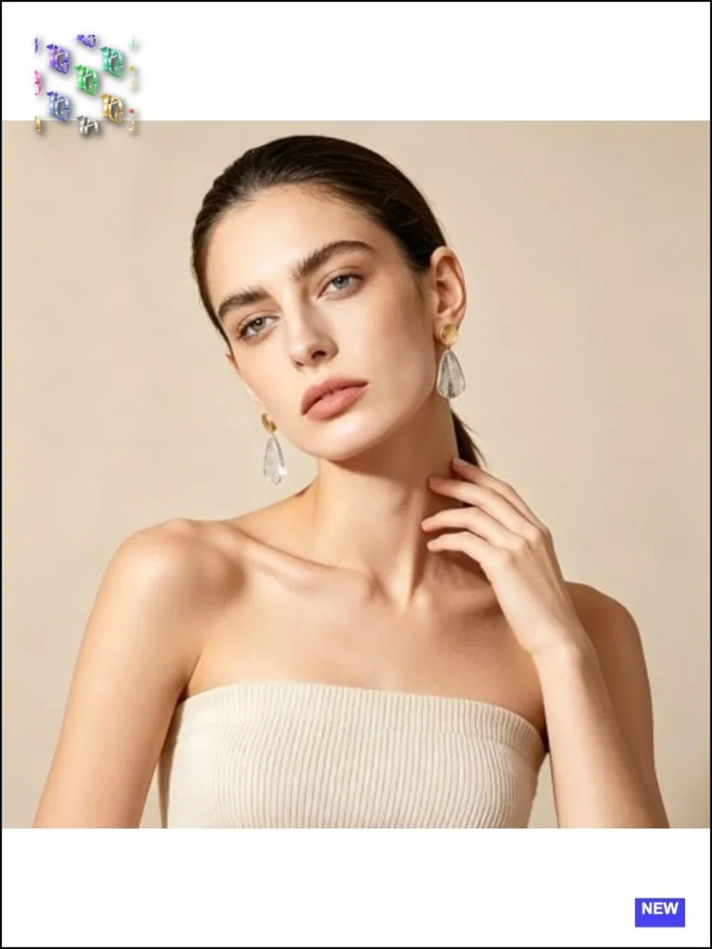 Gold Plated Geometric Chunky Dangle Earrings Statement Jewelry Drop Earrings